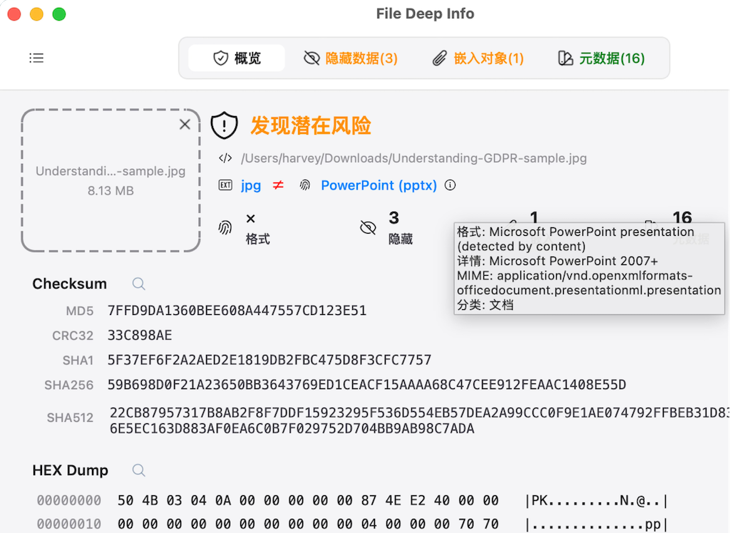 “三位一体”真實格式識別
